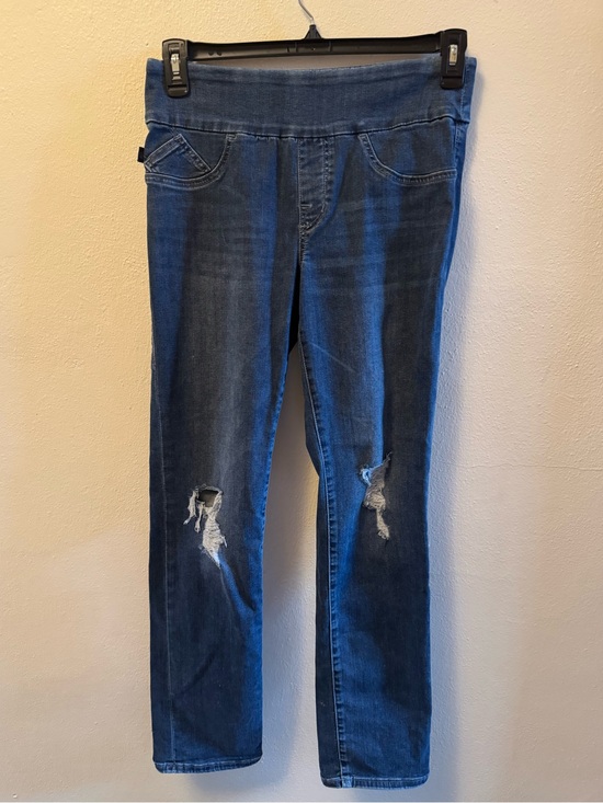 Rock & Republic Denim - Rock & Republic Pull-On Distressed Jeans Jeggings Denim Rx Fever Blue 10M